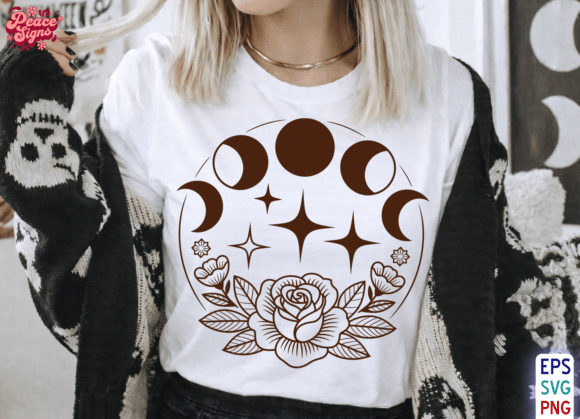 Download Moon Phase Floral SVG, Witchy Svg, Moon - Floral svg Collection