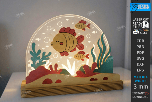 Download Kids Night Light Stand Laser Cut | CNC - Light Collection