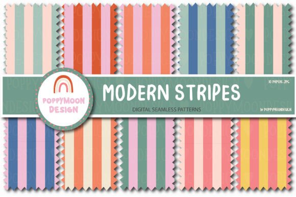 Download Modern Stripes Paper Set - Modern Collection