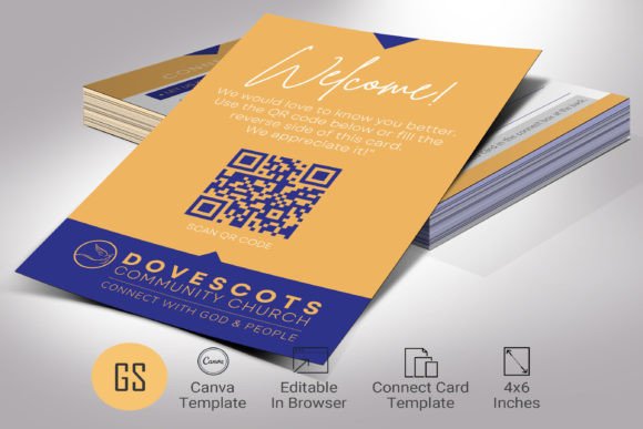 Download Modern Church Connect Card Template - Modern Collection