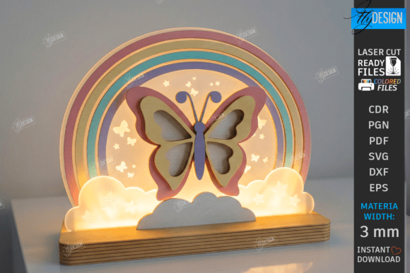 Download Kids Night Light Stand Laser Cut | CNC - Light Collection