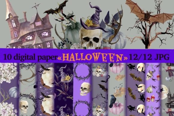 Download Halloween Paper Pack,seamless Pattern. - Halloween paper pack Collection