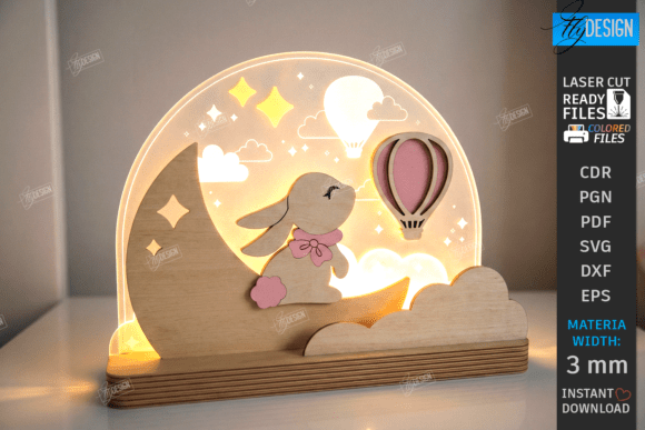 Download Kids Night Light Stand Laser Cut | CNC - Light Collection