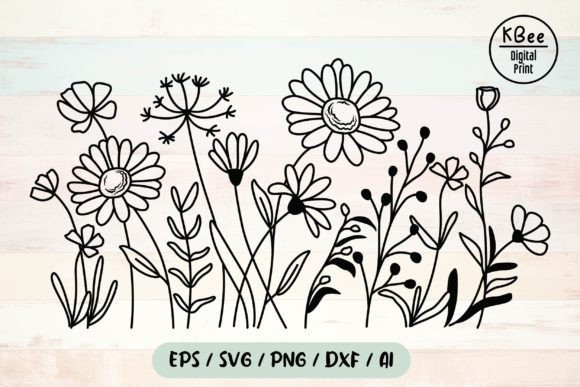 Download Flower Svg, Wildflower Svg, Floral Svg - Floral svg Collection