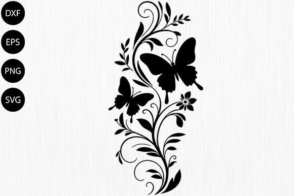 Download Butterfly with Floral SVG,Butterfly SVG - Floral svg Collection
