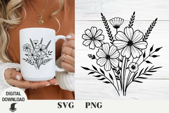 Download Flowers Svg, Wildflowers, Floral Svg - Floral svg Collection