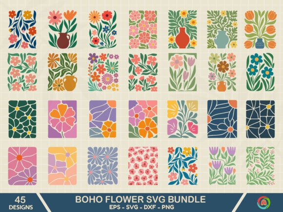 Download Boho Flower SVG Bundle, Boho Floral Svg - Premium Resources
