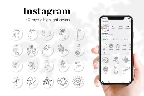 Download Mystic Instagram Story Highlight Covers - Light Collection