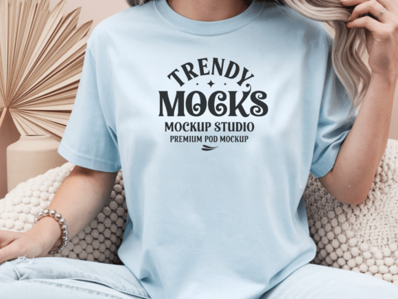 Download Chambray Comfort Colors 1717 Mockup - Premium Bundle