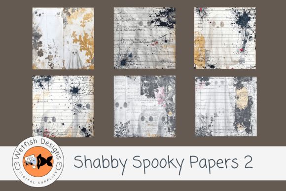 Download Shabby Spooky Papers 2 - Spooky papers Collection