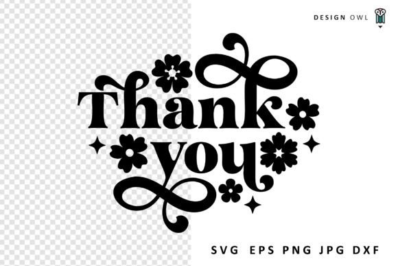 Download Thank You - Floral SVG - Floral svg Collection
